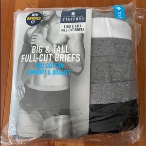 Stafford Full-Cut Briefs - 6 Pack - Size 46